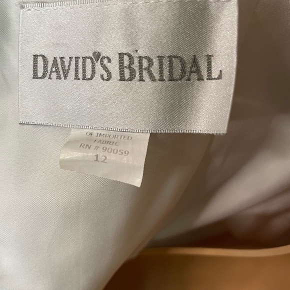 David's Bridal Dresses Davids Bridal White Floral Formal Dress